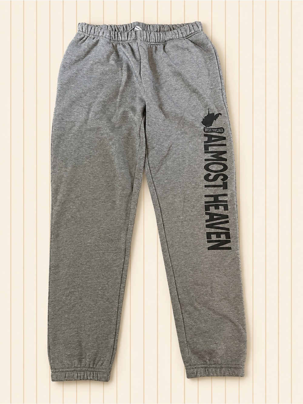 Almost Heaven Men's Gray Fleece Joggers